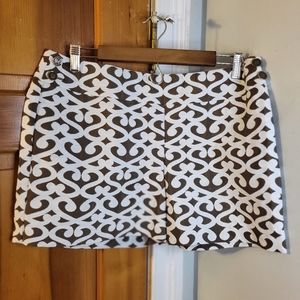 Ann Taylor Loft Women's Patterned Side Zip Denim Shorts